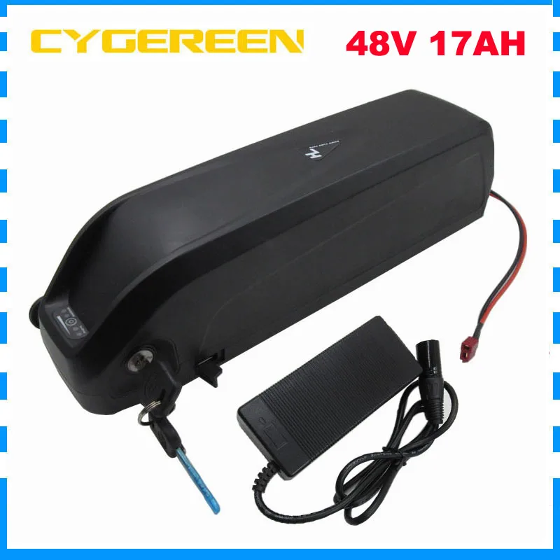 500 Вт вниз трубка Hailong 48 в 17 Ач батарея 13S В литиевая 18650 с USB портом F1L 3400 мАч батареи