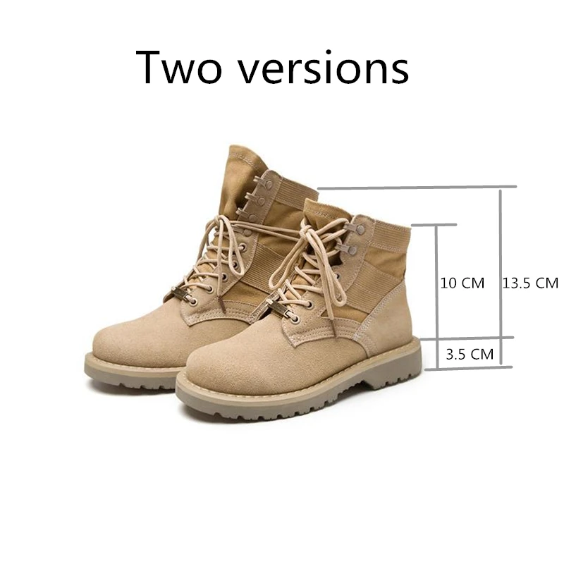 LAKESHI Brand Men Boots Fashion Motocycle Boots Men Shoes Winter Military Boots Male Autumn Winter Leather Desert Male Boots