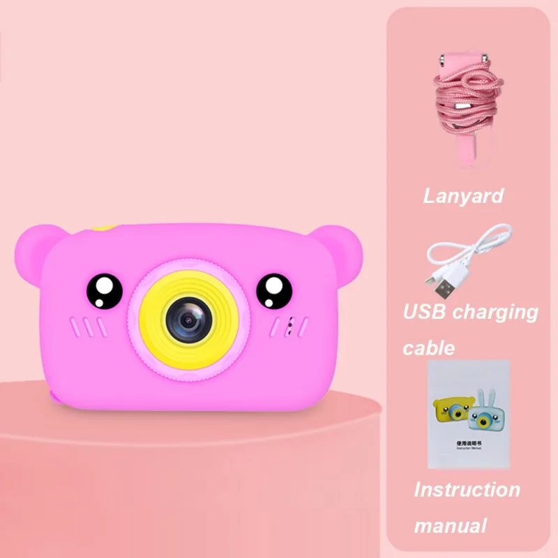 

NEW HD Kid Digital Cute Camera Portable Cute 12MP Clear 2inch Screen Shoot Camera For Child Pink Green!