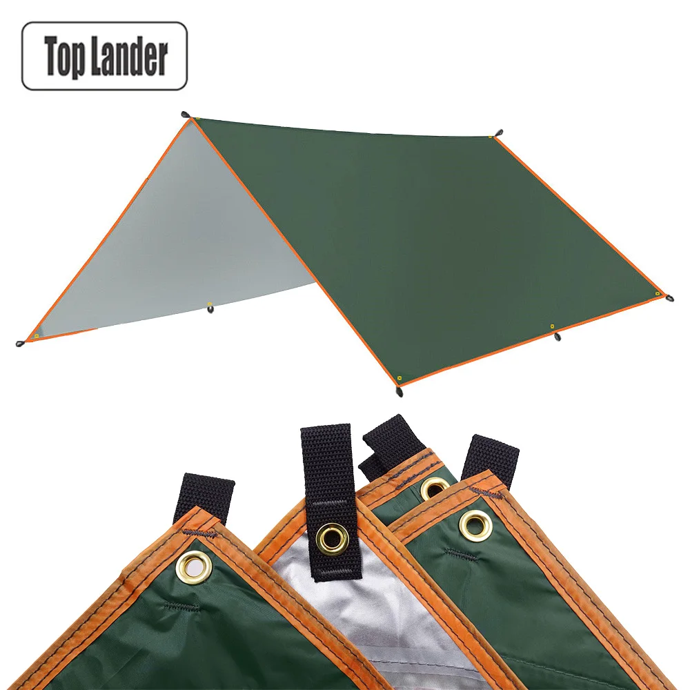 4x3m 3x3m Awning Waterproof Tarp Tent Shade Ultralight Garden Canopy Sunshade Outdoor Camping Hammock Tourist Beach Sun Shelter 1