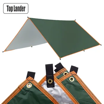 4x3m 3x3m Awning Waterproof Tarp Tent Shade Ultralight Garden Canopy Sunshade Outdoor Camping Hammock Tourist Beach Sun Shelter