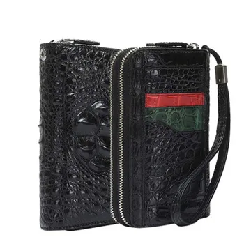 

xiangdongdong crocodile leather key packet men wallet card bag factory Genuine crocodile leather Men clutch bags