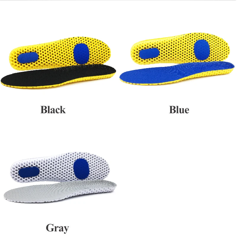 Memory Foam Insoles For Shoes Sole Mesh Deodorant Breathable Cushion Running Insoles For Feet Man Women Orthotic Insoles