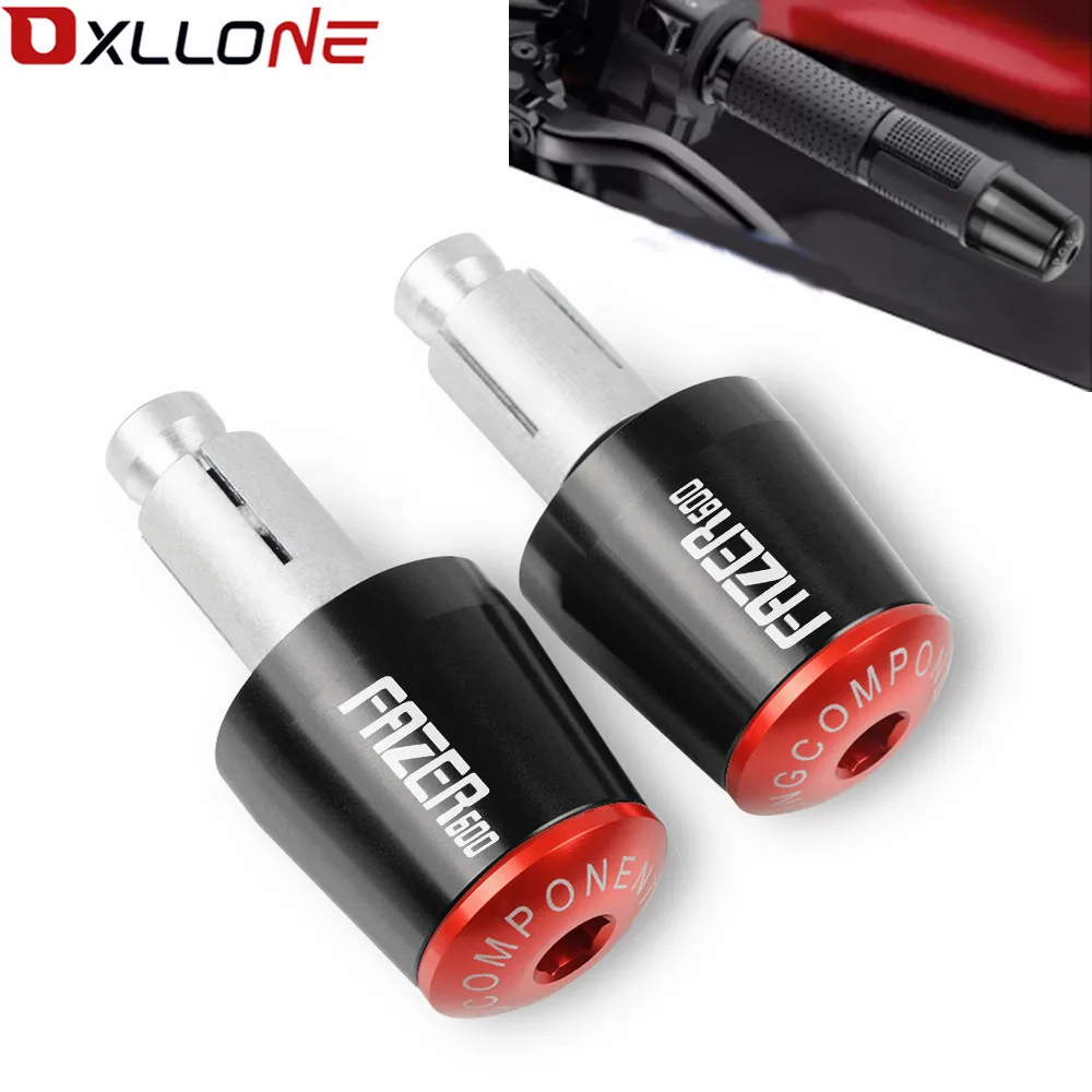 CNC Billet Aluminum 7/8" 22MM Motorcycle Accessories Handlebar Grips Handle Bar Cap End Plugs Moto For Yamaha FAZER600 FAZER 600 |