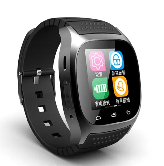 Новые водонепроницаемые умные часы M26 Bluetooth Смарт-часы с светодиодный Alitmeter музыкальный плеер шагомер для Android смартфон - Цвет: as pic