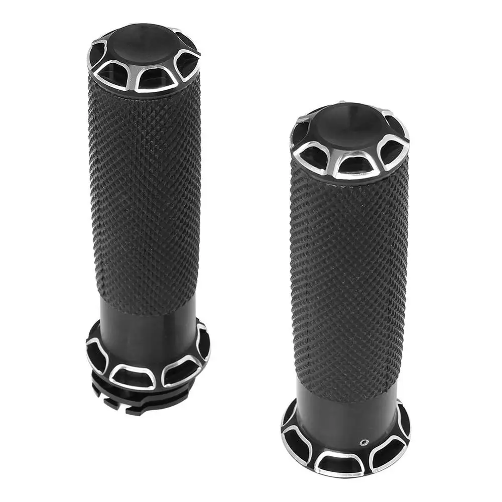 Ретро черная " мотоциклетная мотокроссовая Ручка 25 мм алюминиевая ручка с ЧПУ рукоятка рукоятки подходят для Harley