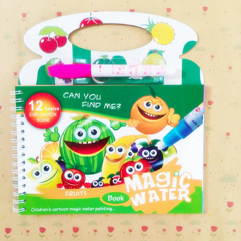 

Magic Water Drawing Book Coloring Book Doodle & Magic Pen Painting Drawing Board For Kids Educational Puzzle Toys Birthday Gift