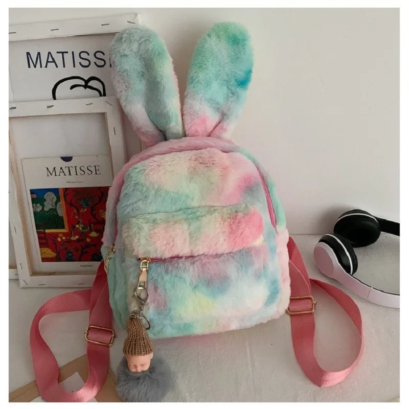 Rabbit And Cat And Bear And Lovw Leisure Travel Camping Outdoor Backpack Leisure Backpack For Girls Boy Teenage School Backpack Women Men Backpack