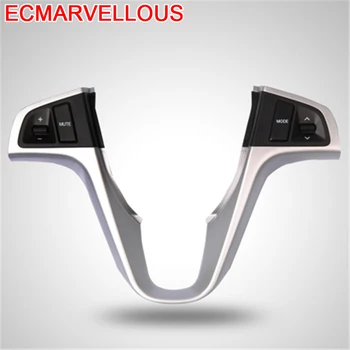 

Auto Steering Wheel Button Automobile Chromium Modified Car Styling Decoration Covers Sticker Strip 14 15 16 FOR Hyundai Verna