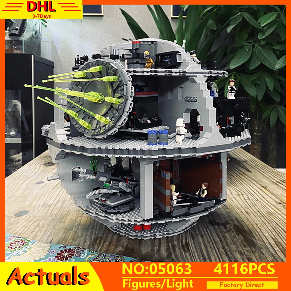 

05063 Star Wars Plan Series 75159 Death Star Building Blocks Bricks Force Waken UCS Compatible With LegoINGlys 10188 Kids Toys