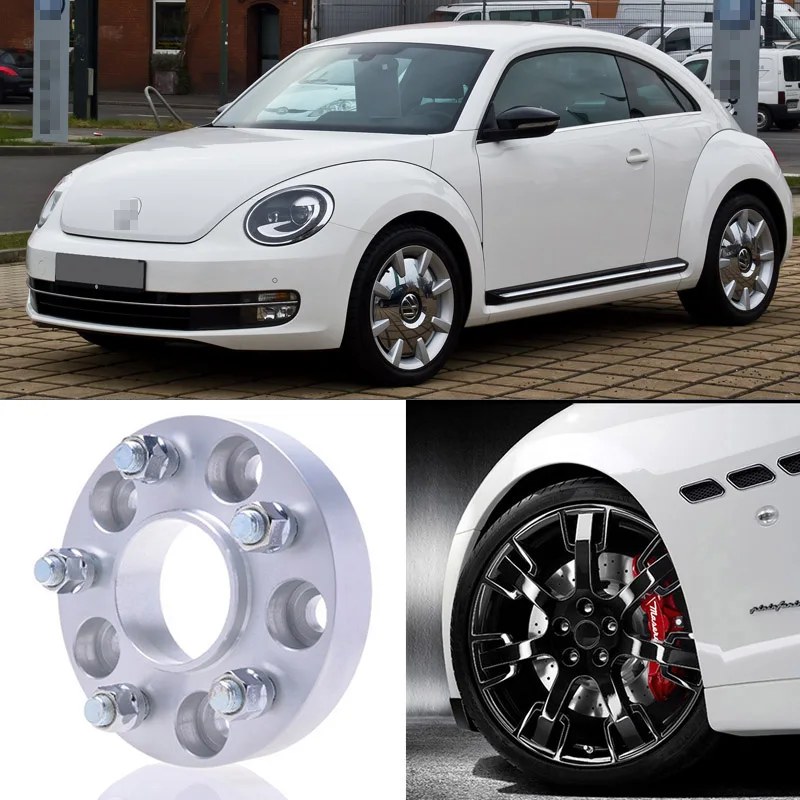 2pcs 5X100 57.1CB 25mm Car Wheel Spacers Wheel Adapters suitable For VW
