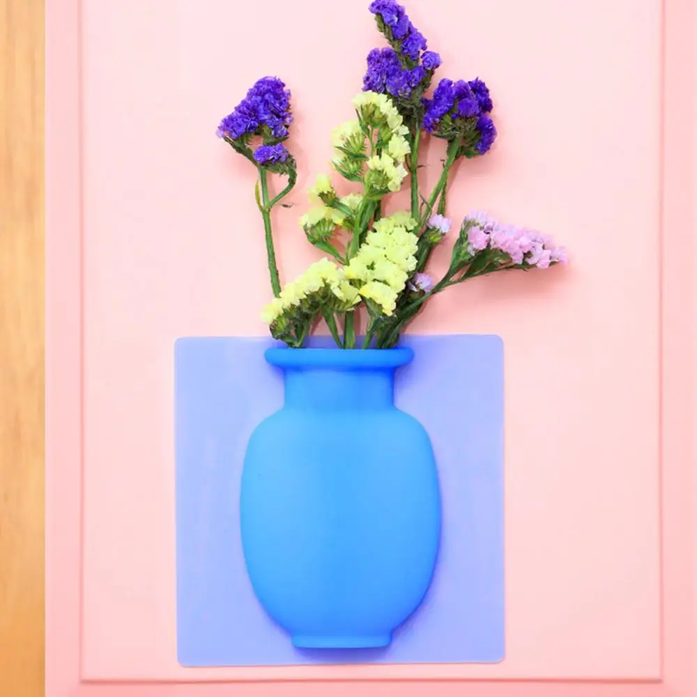 

Creative Magic Silicone Vase Stickers Suction Cup Wall-mounted Soft Vase Refrigerator Decals
