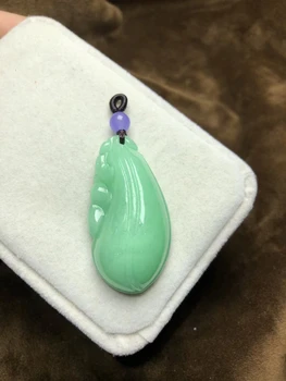 

Only One ! Natural Ice Jadeite JADE Gourd Amulet Pendant Necklace Sweater Chain Jadeite JADE Wholesale