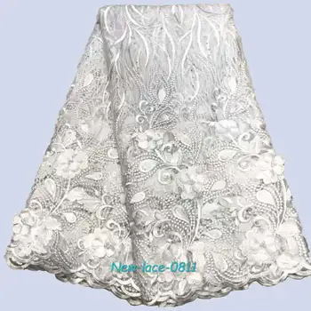 

Latest African Laces Fabrics Embroidered African French Lace Fabric Cheap African French Net tulle Lace Fabric 03