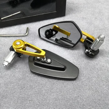 

Motorcycle Mirrors Handle Bar End Side Rearview Mirrors For honda cb400 cb600 yamaha r3 r6 ybr mt07 kawasaki z800 ktm duke