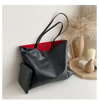 

Tote Bag Large Women's Leather Handbags High Quality Female Pu Leather Bag Fashion Lady Shoulder Bags Classic Handbag сумки sac