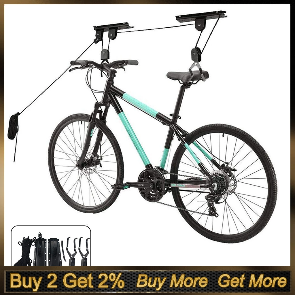 Hoist Pulley For Garage Ceiling Mounted Bicycle Lift Road Bike Frame Heavy Duty Mountain Bike Carbon Mtb Frame Rama Velosipeda Bicycle Frame Aliexpress