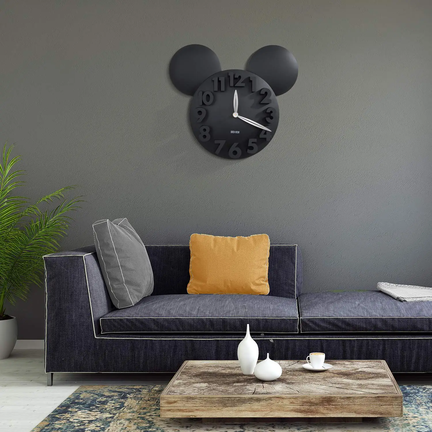 Современный Дизайн Микки Маус большая 3d настенная батарея для часов управление цифровые настенные красивые часы для спальни гостиной кухни