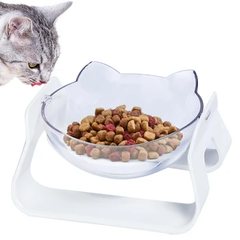 

Non-Slip Cervical Vertebra Protection Pet Bowls Creative Angle Adjustable Cat Shape Dog Bowl Cat Bowl For Food Water Feeder
