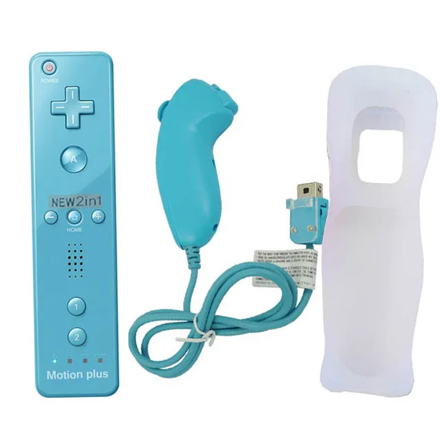 Nintend Wii 2 In 1   ̽ƽ  ȭ Gamepad ޼/Nunchuck ɼ  ÷