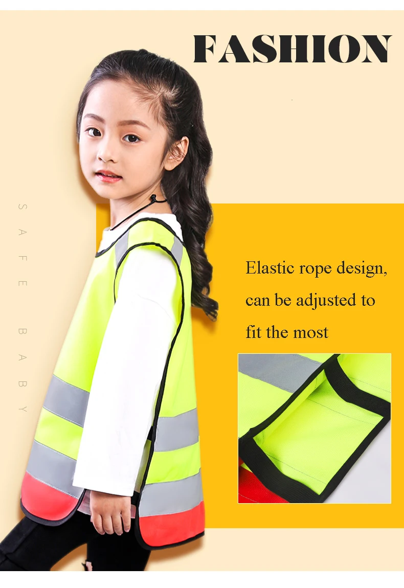 Safety Vest Kids hi vis Vest School Uniform Vest Reflective Vest for