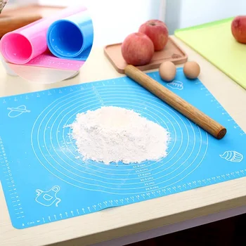 

Food Grade Silicone Baking Mat for Pastry Rolling with Measurements Baking Supplies for Bake Pizza Cake Non-Stick Non-Slip