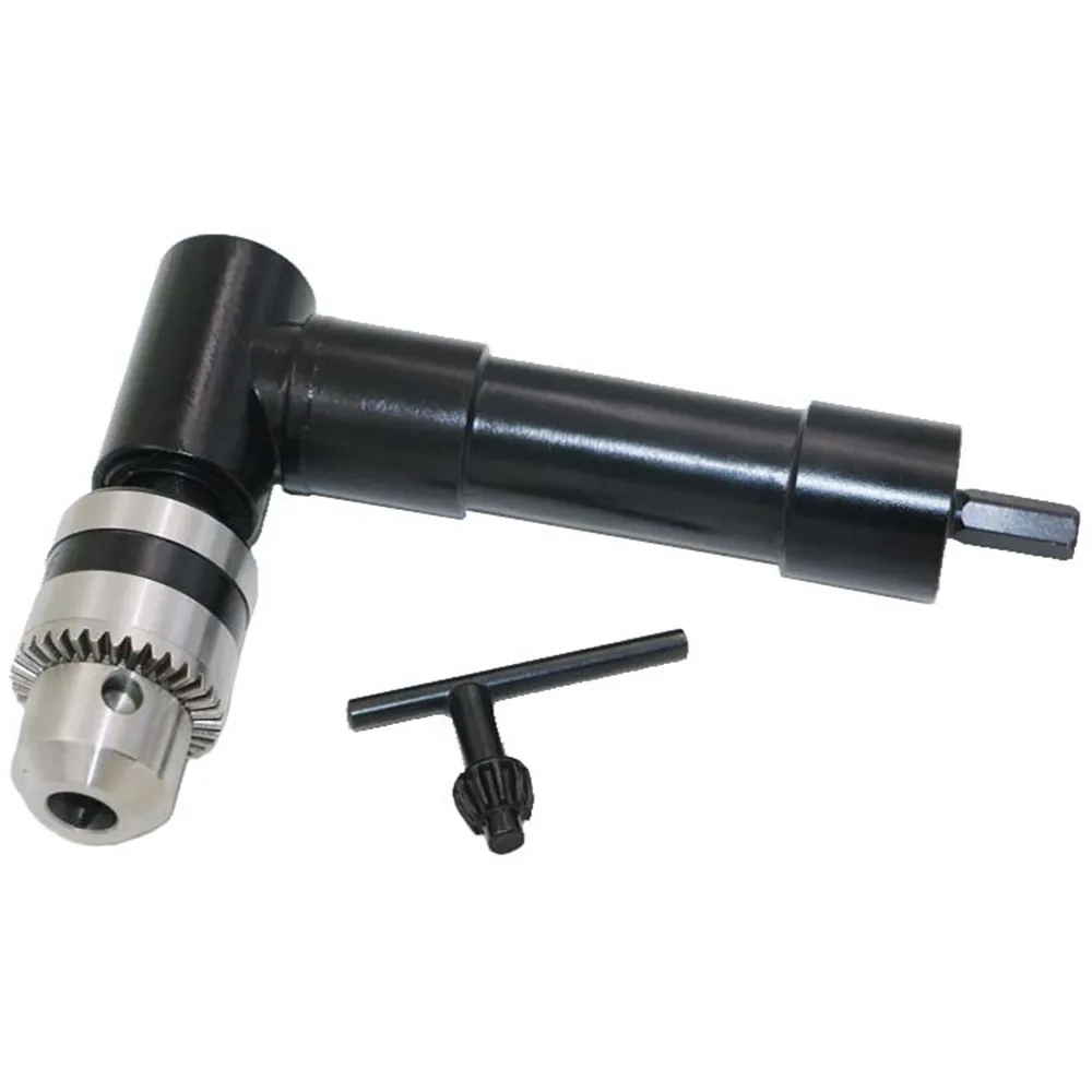 90 Degree Right Angle Electric Drill Corner 8mm Hex Shank Turning Device Bend Extending Three-jaw Chuck Range 1-10mm/0.8-10mm |