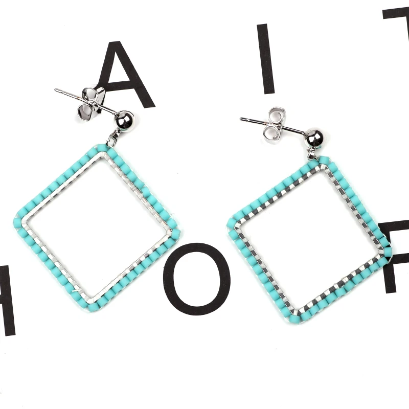 

FAIRYWOO Regular graphics great momentum Lining temperament Earring