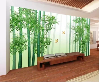 

CJSIR Custom Wallpaper Mural Fresh Bamboo Forest Green Simple and Modern Chinese Style HD TV Background Wall 3d Wallpaper