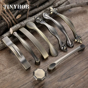 

Metal Drawer Pulls Antique Door Handles and Knobs Vintage Kitchen Cabinet Handles Furniture Handles Bronze