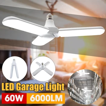 

30W 45W 60W E27 LED Bulb Foldable Fan Blade Bulb Super Bright Angle Adjustable LED Lamp Home Energy Saving Lights 96-265V