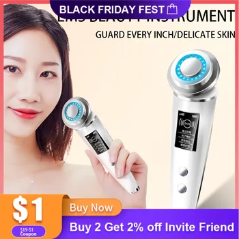 

New EMS Beauty Instrument LED Photon Light Therapy Facial Skin Care Tool Device Face Lifting Tighten ems massager Beauty Machine