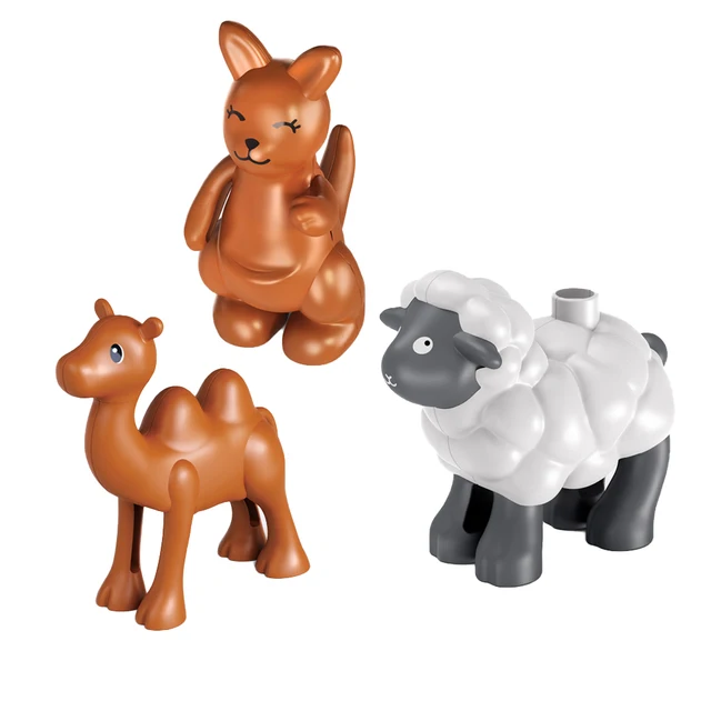 Brick Animal Spelling Building Blocks New Animal Cartoons Sea Flamingo Compatible With Brick Toy For Children Christmas Gift AD-155