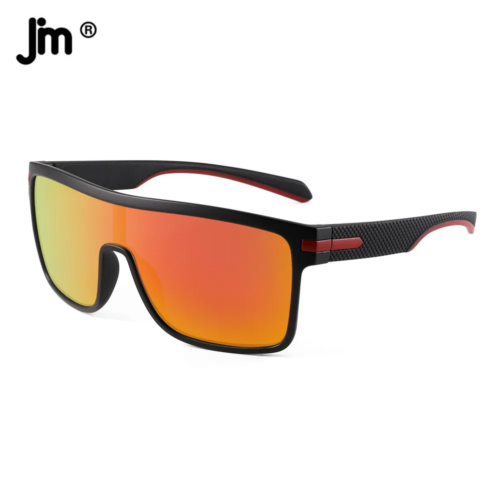 Mode übergroße Sonnenbrille Männer Frauen Marke Designer Fahren Goggle Shield_voghion.com