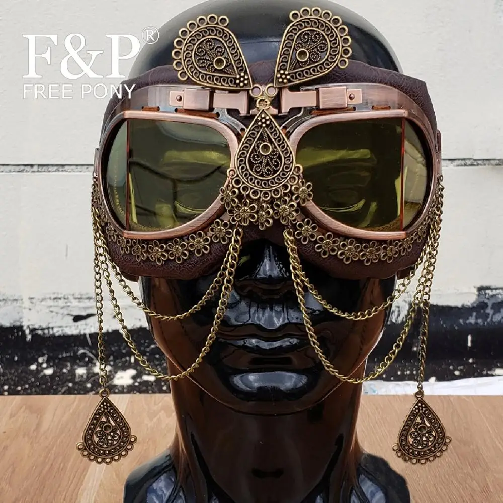 Gafas Steampunk para hombre y mujer - Gafas de sol retro para steampunk  Outfit I Cyberpunk Burning Man, Carnaval, Halloween, Accesorios para  Fiesta, Accesorio para Festival y Disfraz de Carnaval : 