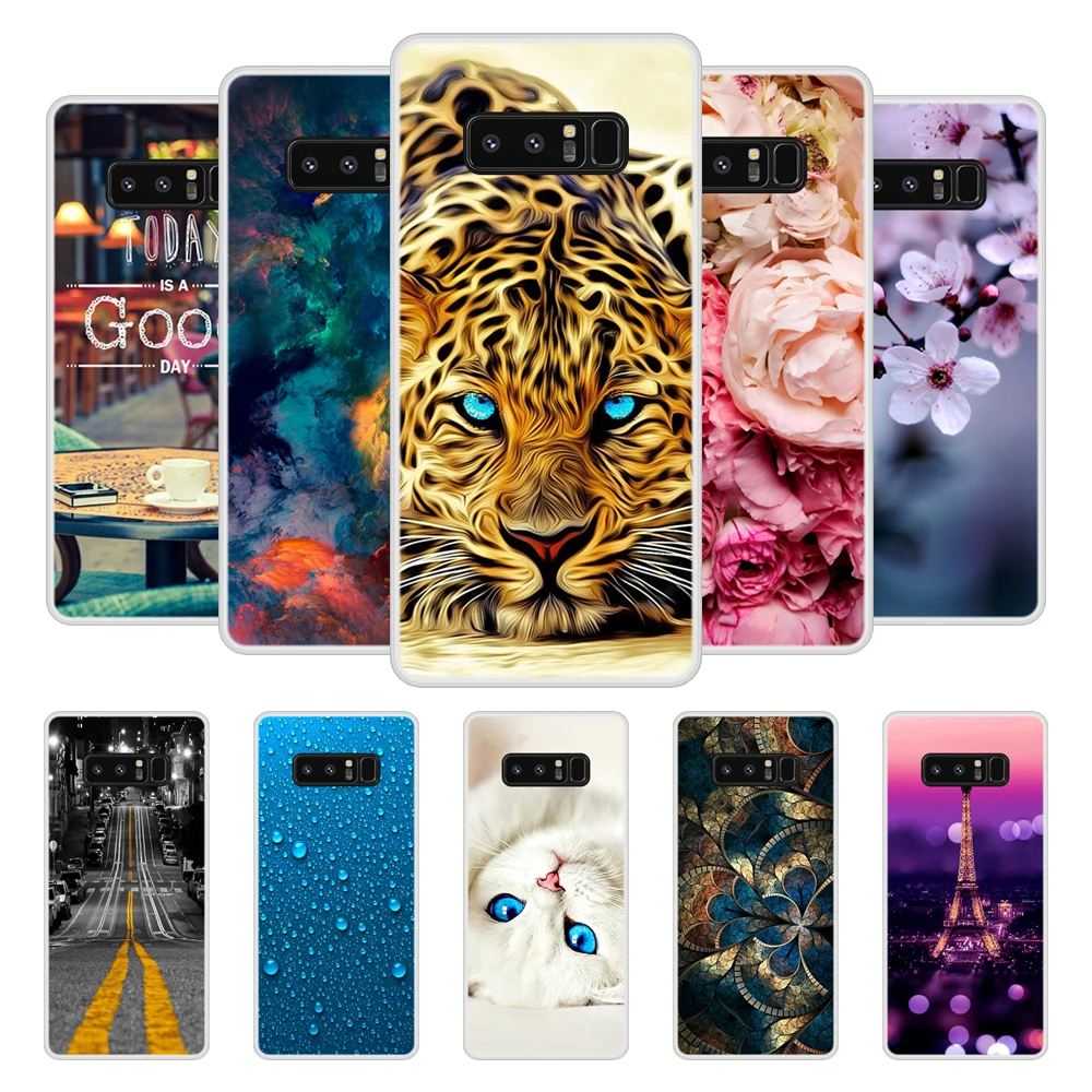 Phone Case for Samsung Galaxy Note8 8 Soft Silicone TPU Cute Pattern Print Coque Cases In Stock |