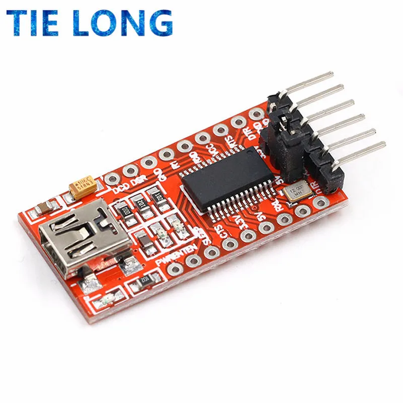 Модуль последовательного адаптера TIELONG FT232RL FTDI USB 3 В 5 к TTL для мини-порта Arduino FT232.