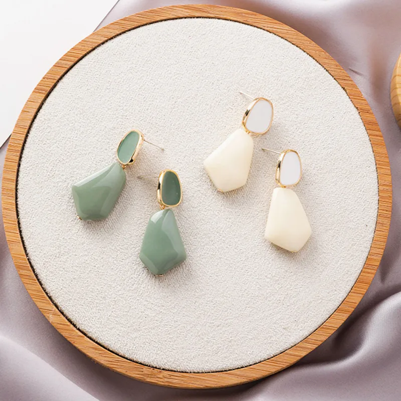 

Drop Earrings For Women Lovely Acrylic Water Pendent Earring Girls Candy Color Cute Women Dangler Beauty Fashion Jewelry Autumn