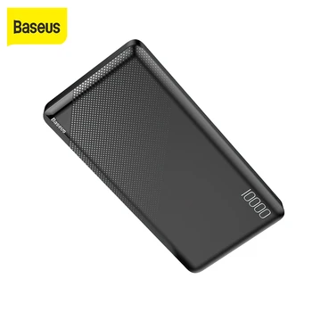 

Baseus 10000mAh Power Bank Dual USB Fast Charging For Mobile Phone External Battery Pack Portable Power Bank 21.A Travel Charger