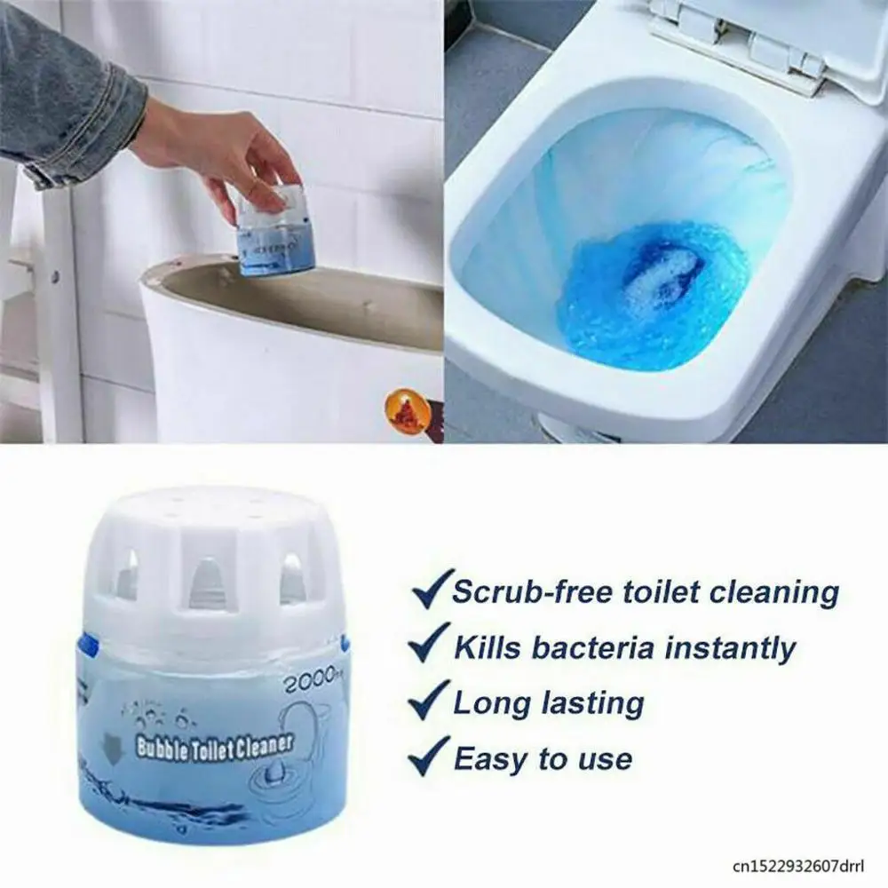 Вспенивающие очистители Autoile автоматический очиститель для туалета Magic Flush Bottled Helper Blue Bubble Amazing