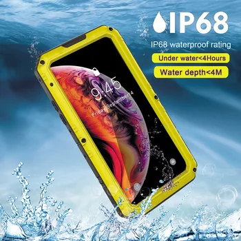 

360 Full Protective waterproof Case For iphone 11 case Coque Funda For iphone 11 pro max case Cover Armor Metal Doom Heavy Duty