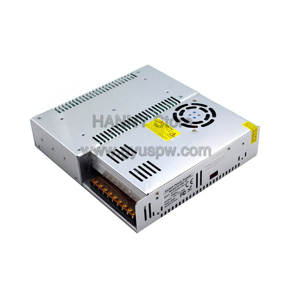 Универсальный Dc блок питания 12V 40A 480W трансформатор драйвера 220V 110V AC к DC12V SMPS для светодиодных лент модули освещения монитор CCTV