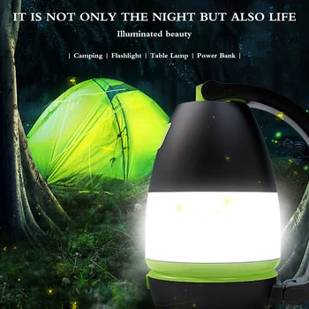 

IPX45 Camping Light Multifunctional Camping Light Spotlight Camping Lantern Rechargeable LED Lantern 5-8 Hours 3.7V-4.2V