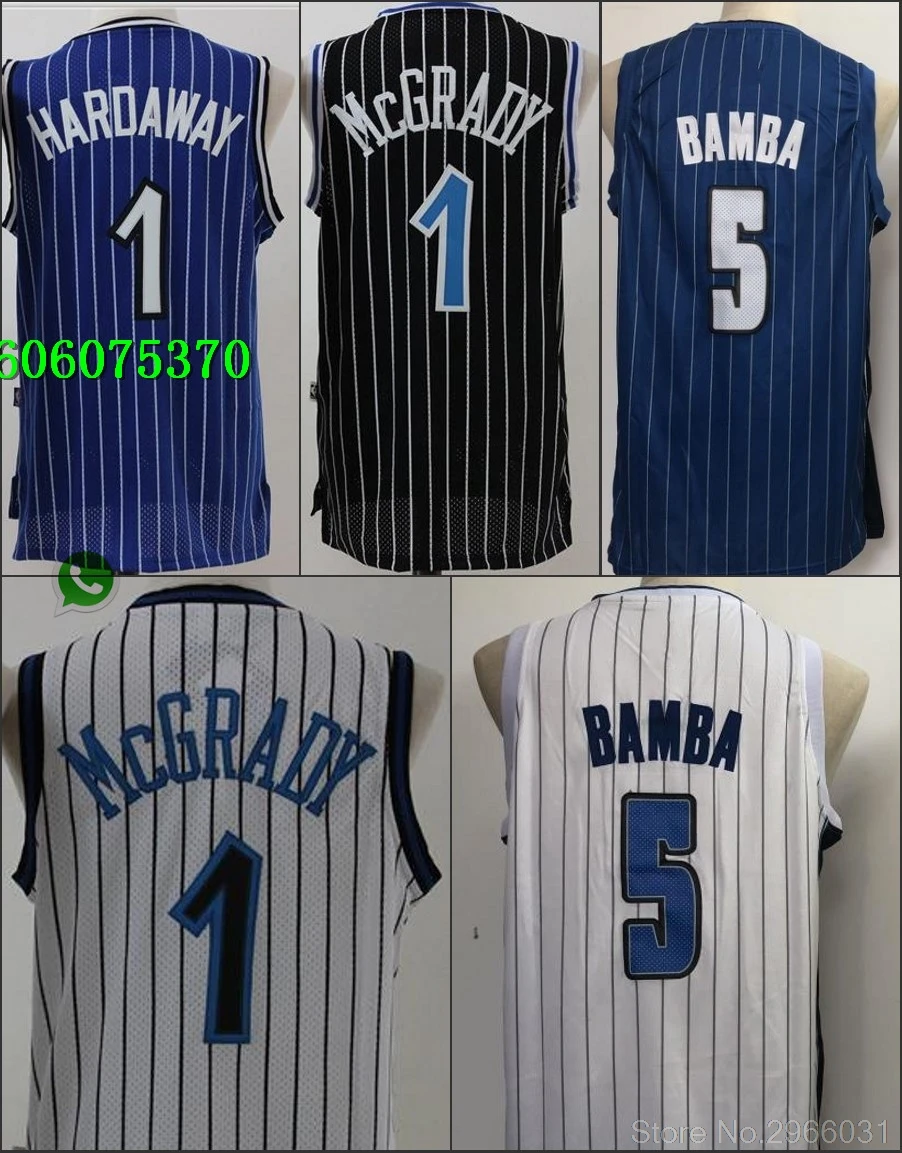 A+++ Качественная мужская одежда для взрослых#1 Трейси Макгрейди 5 Мохамед Бамба Джерси Orlando