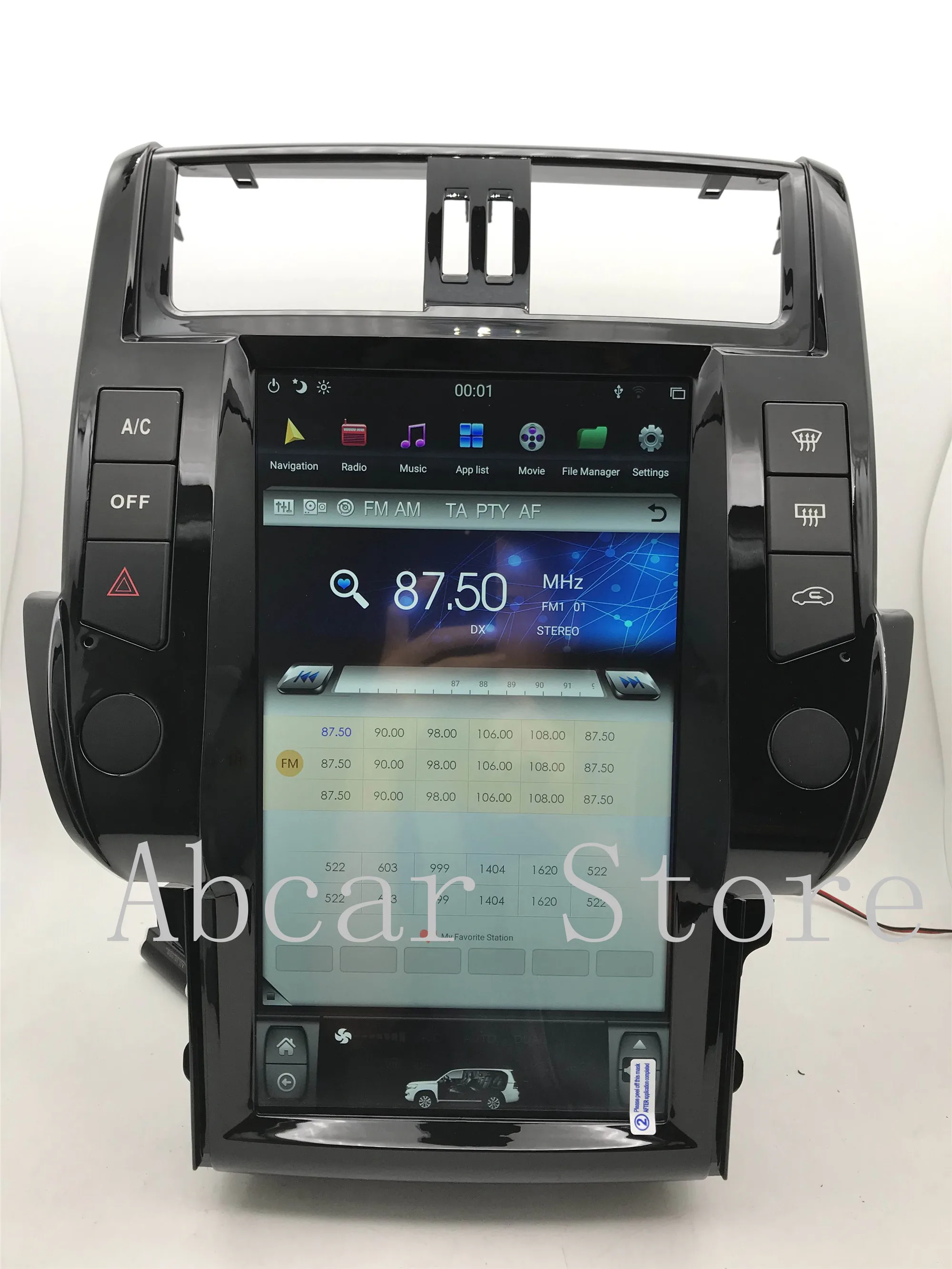 13,6 ''Tesla стиль Android 8,1 PX6 ips автомобильный dvd-плеер gps навигация для Toyota Land Cruiser Prado 150 2010 2011 2012 2013 радио