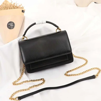 

Trendy fashion simple classic all-match small square bag leather shoulder messenger portable female bag