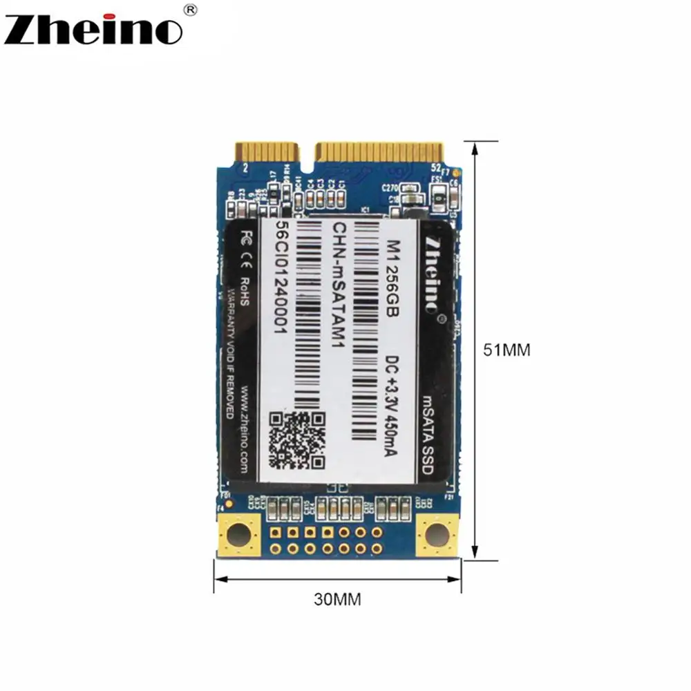 Zheino mSATA SSD 32 Гб 64 Гб 128 ГБ 256 ГБ Внутренний твердотельный накопитель для настольного ноутбука