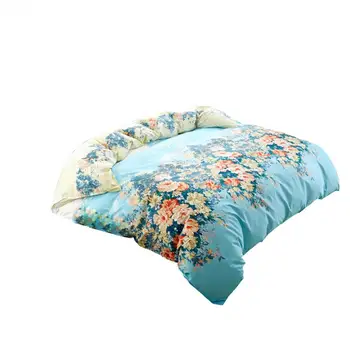 

Lightweight Soft Sanding Duvet Cover Flower Pattern Brushed Cotton Bedding Collection for Girls Women with Zipper Comforter Cove