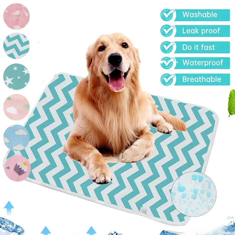 Happy date Washable Pee Pads for Dogs Reusable Pet Pee Pad