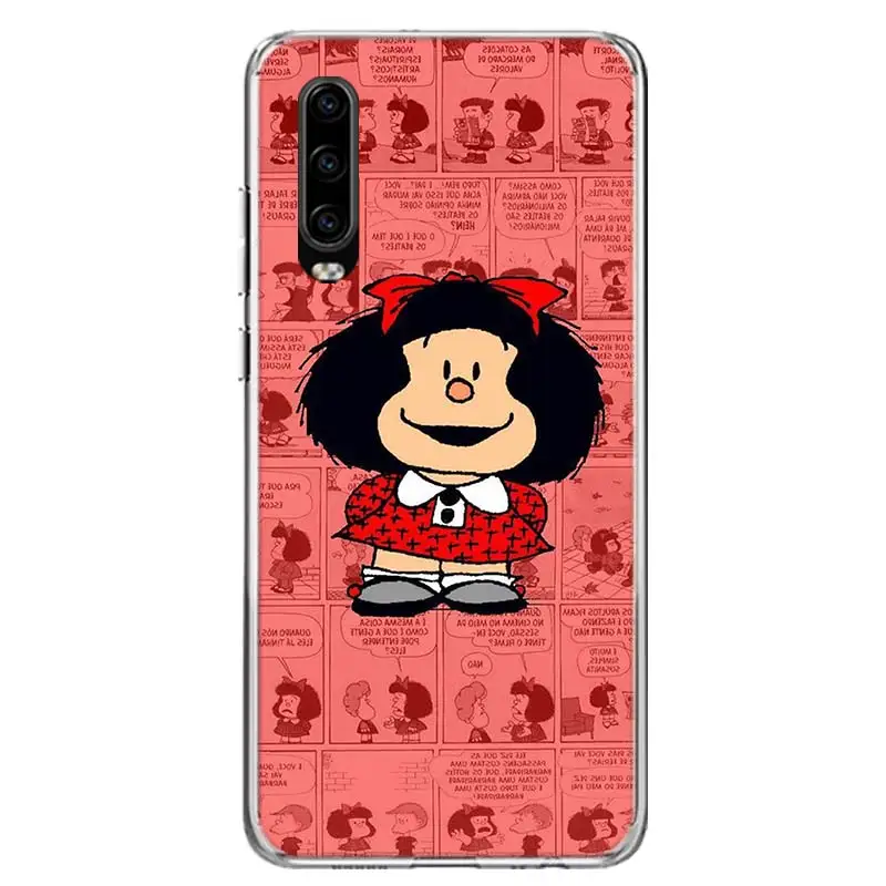Mafalda Phone Case For Huawei P50 Pro P40 P30 Lite P20 P10 Coque Mate 10 Lite 20 30 Pro 40 Cover Capa Shell Mafalda Phone Case For Huawei P50 Pro P40 P30 Lite P20 P10 Coque Mate 10 Lite 20 30 Pro 40 Cover Capa Shell